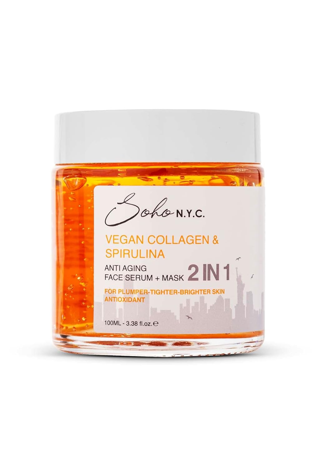 Soho N.Y.C. Vegan Kolajen Anti Aging-Yaşlanma Karşıtı Durulanmayan Maske Etkili Serum 100 Ml