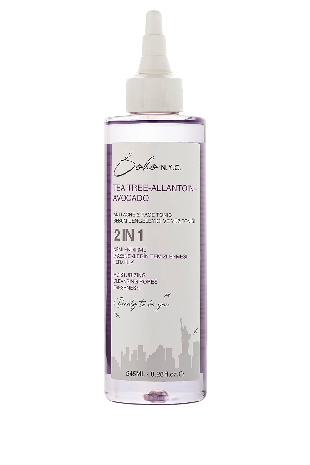Soho N.Y.C. Vegan Anti Acne Sebum Dengeleyici Yüz Toniği 245 Ml