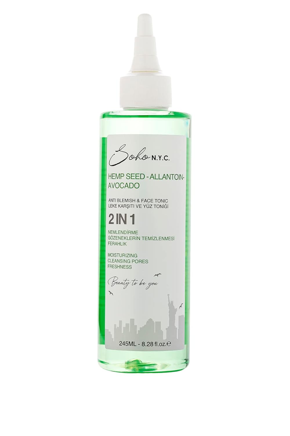 Soho N.Y.C. Vegan Leke Karşıtı Arındırıcı Yüz Toniği 245 Ml