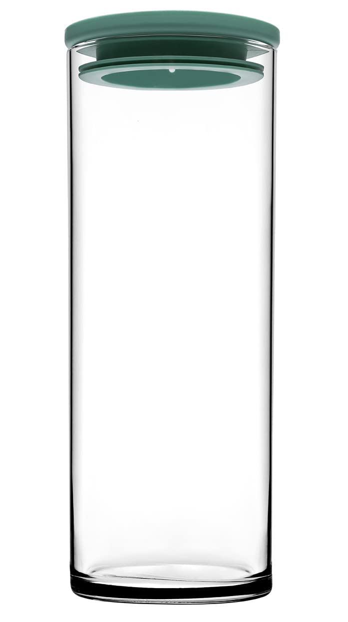 Paşabahçe Breakfast Club Yeşil Plastik Kapakli Cam Kavanoz, Şeffaf, 120 cc