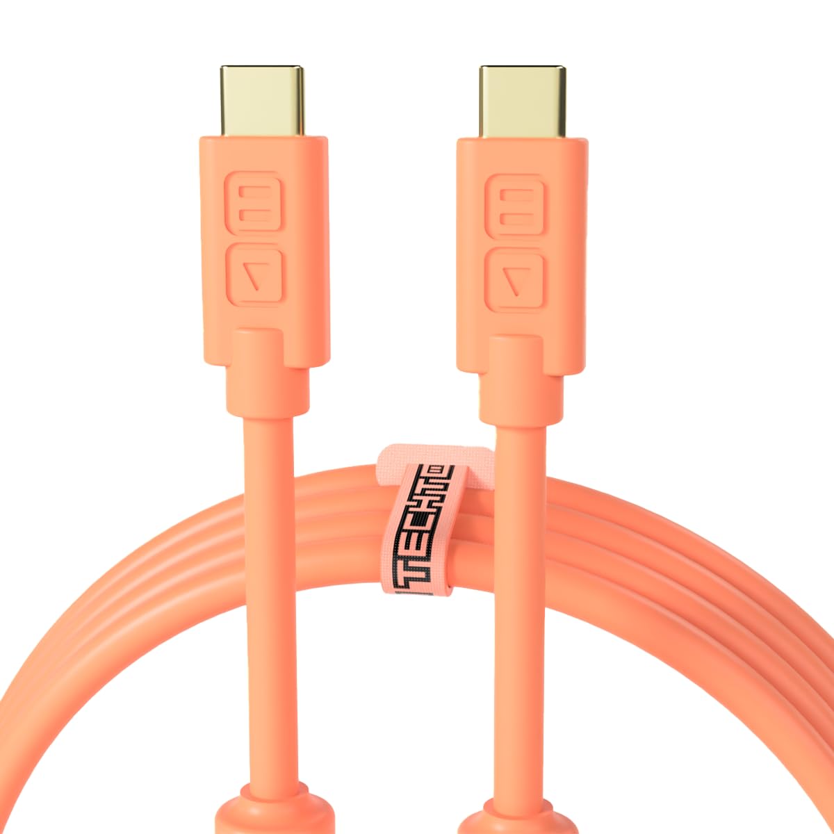 DJ TechTools Chroma Cables USB-C to C - 1mt | Neon Orange