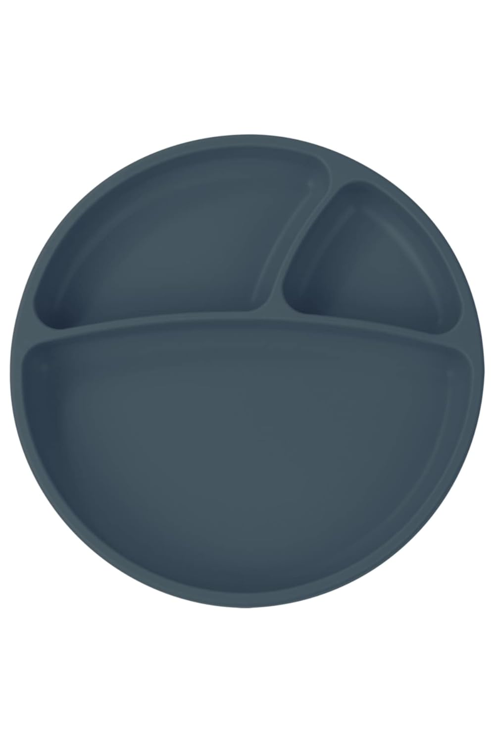 OiOi Porsiyon Vakum Tabanlı Silikon Tabak Deep Blue