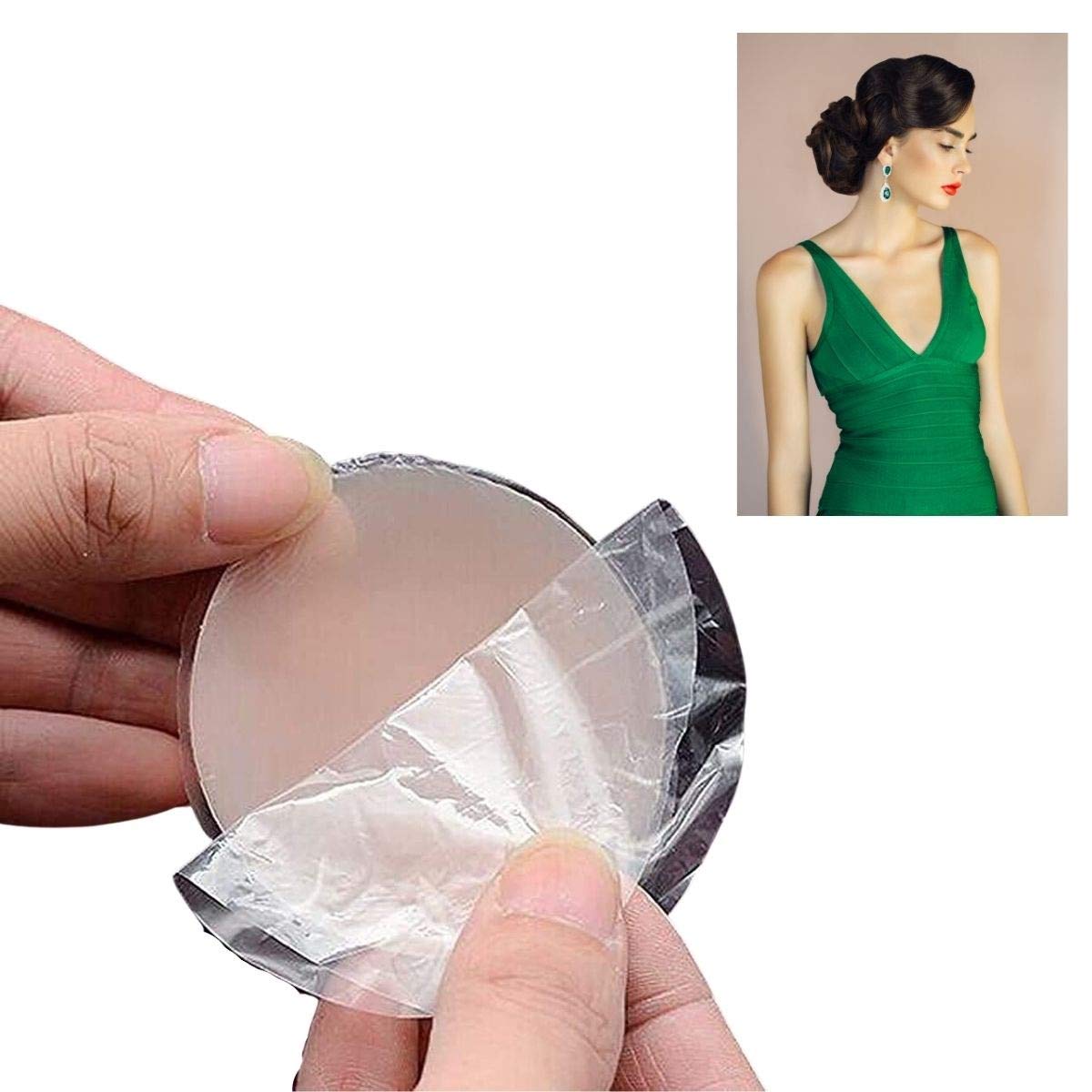 BUFFER® Silikon Göğüs Ucu Kapatıcı Gizleyici Bant Aparat Nipple Pad