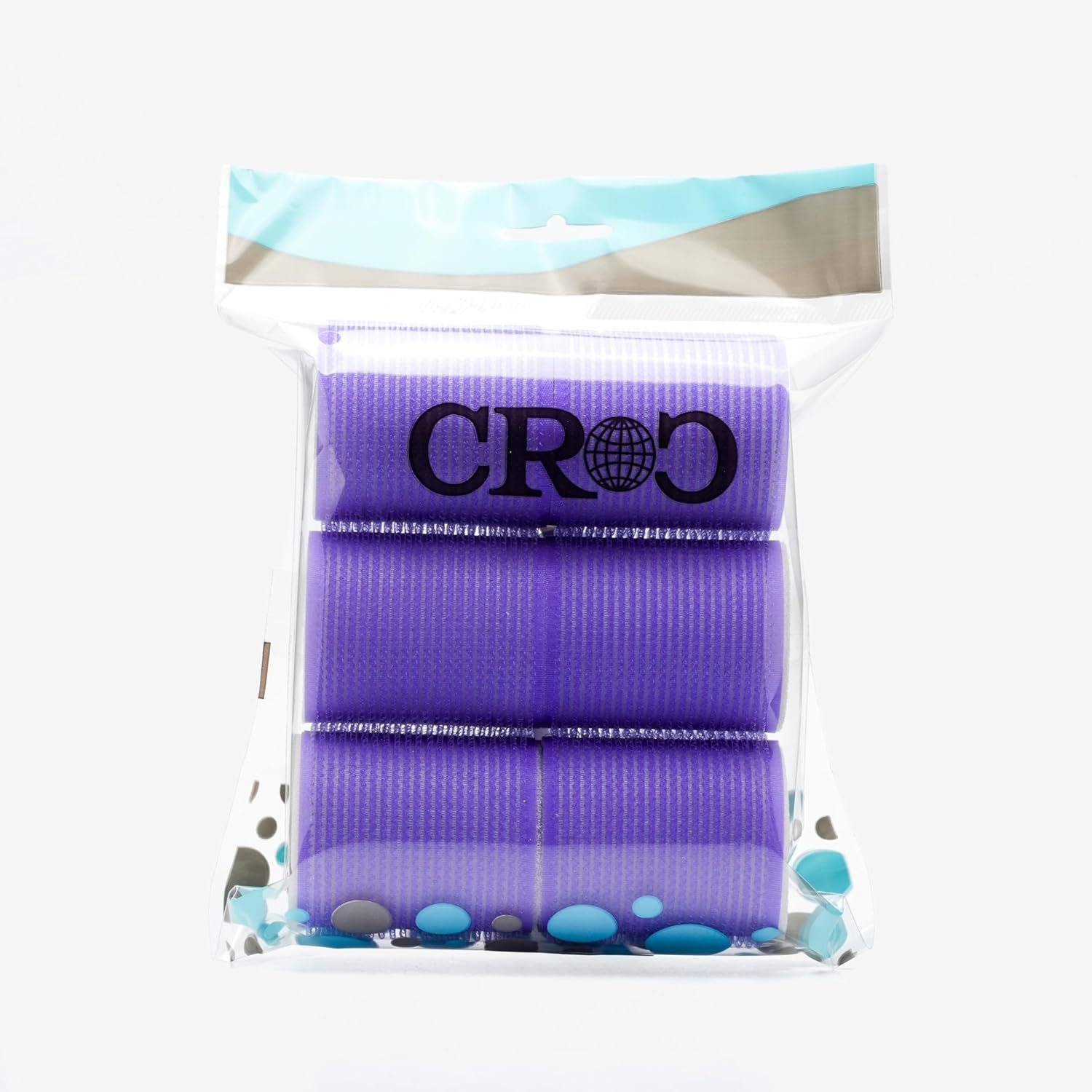 Croc 1203 Cırtlı Sünger Bigudi Mor 6Lı Çap 5Cm