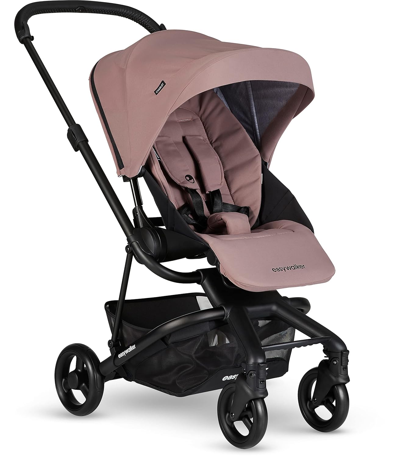 Easywalker Charley Çift Yönlü Bebek Arabası Desert Pink, 22 kg taşıma kapasitesi, XL tente, hafif - sadece 8 kg