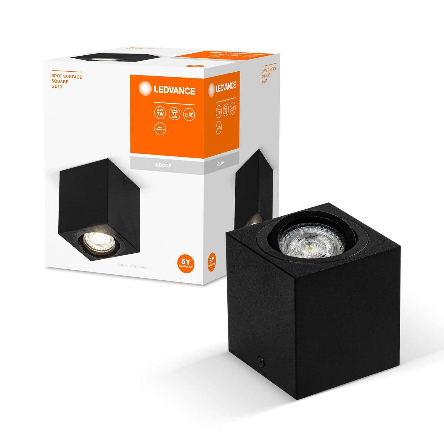 LEDVANCE LED SIVA ÜSTÜ KARE SPOT SİYAH