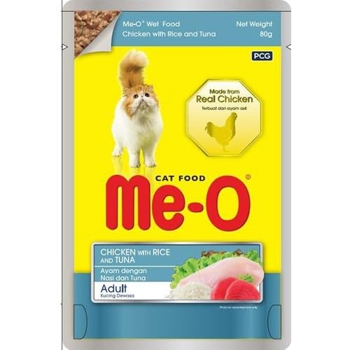 Me-O Tavuk ile Pirinç Ve Ton Balıklı, 80 gr