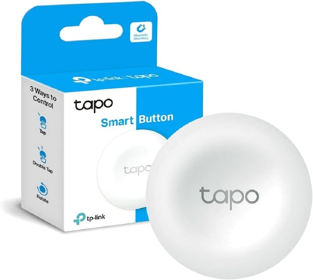 Tapo S200B, Akıllı Buton, Özelleştirilmiş Eylemler, Akıllı Kontrol, Tek Tıklamayla Alarm Aktivasyonu, Uzun Ömürlü Pil, Tapo Hub Gereklidir Ayrıca Satılır