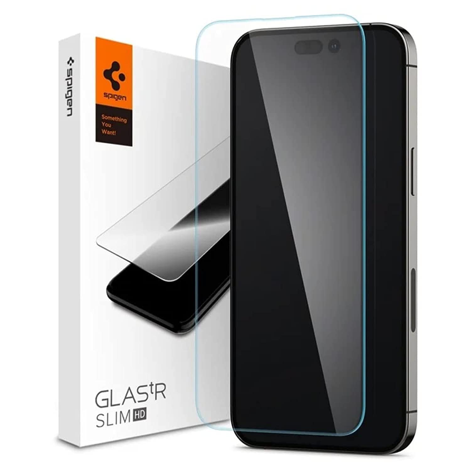 Spigen iPhone 14 Pro Max ile uyumlu Cam Ekran Koruyucu GLAS.tR Slim HD - AGL05210