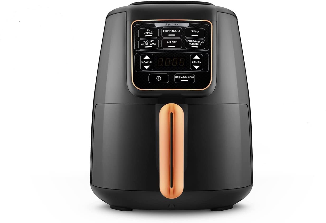 Karaca Air Pro Cook XL 2 In 1 Konuşan Airfryer Siyah Copper