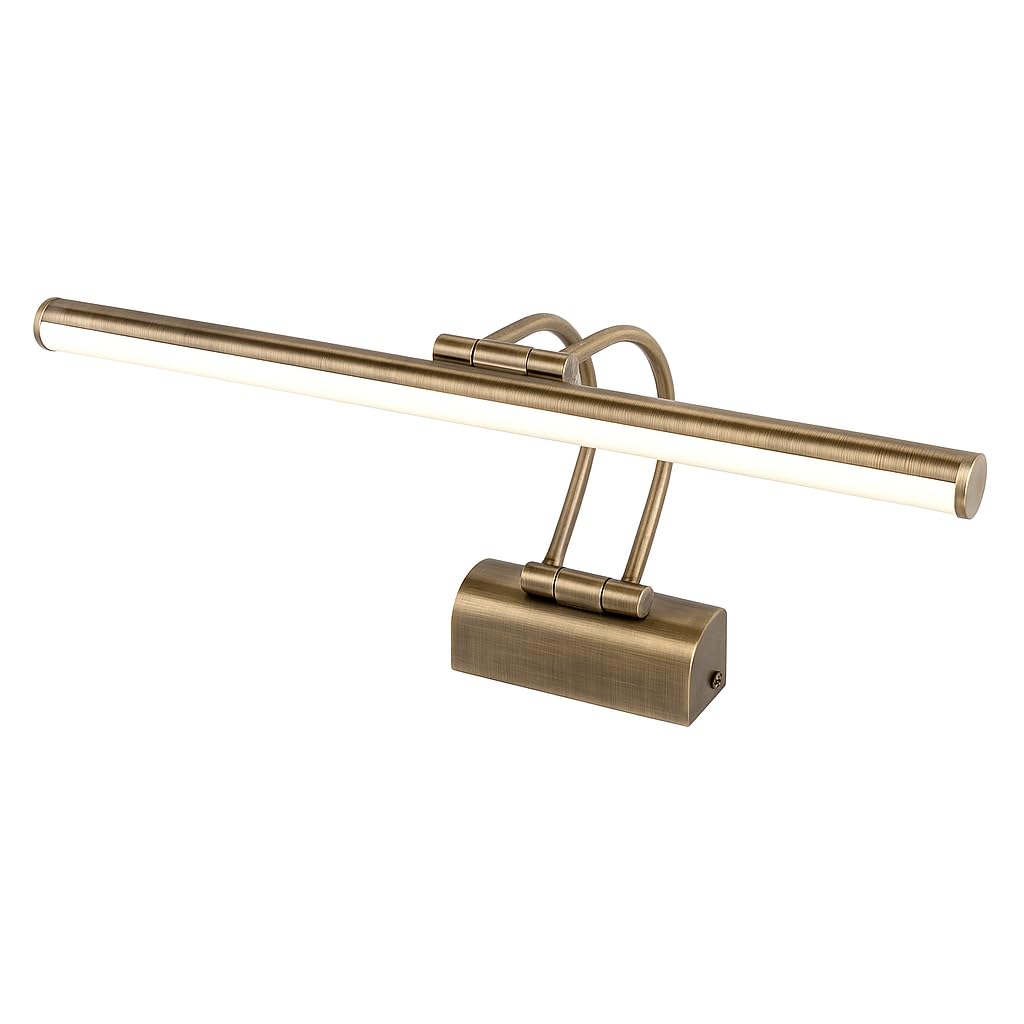 SekaTech Eskitme Flüt Duvar Apliği – 35cm 6W LED 3200K Gün Işığı – Banyo, Ayna, Resim, Tablo, Çerçeve Üstü Dekoratif Aydınlatma Lambası – 220V, IP20, Metal Gövde