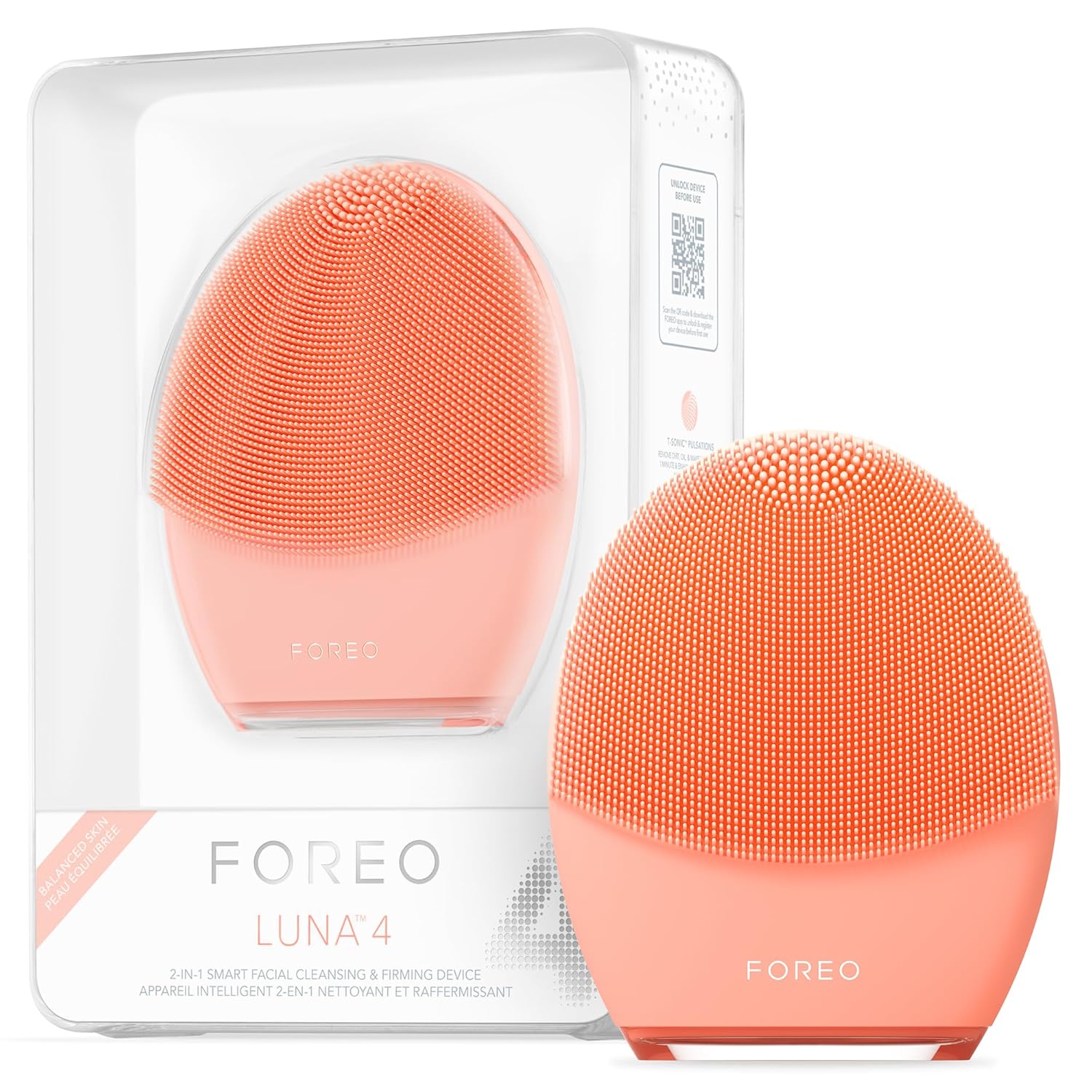 FOREO LUNA 4 Dengeli Ciltler için Akıllı Yüz Temizleme ve Sıkılaştırıcı Masaj Cihazı