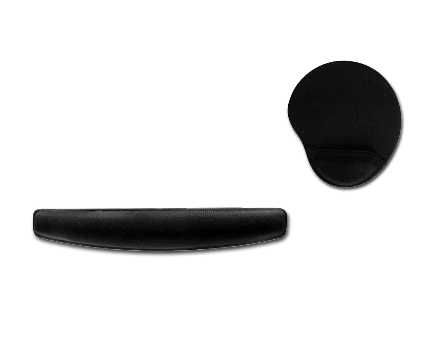 Lunatic Oval ErgoPad KLAVYE PAD+ Mause Bilek Destekli Ergonomik Klavye Mouse Pad Set Dayanıklı Kolay Yazma, Agrı Kesici Nefes Alabilir Sünger Mouse Klavye PAd Set(440x70x20mm