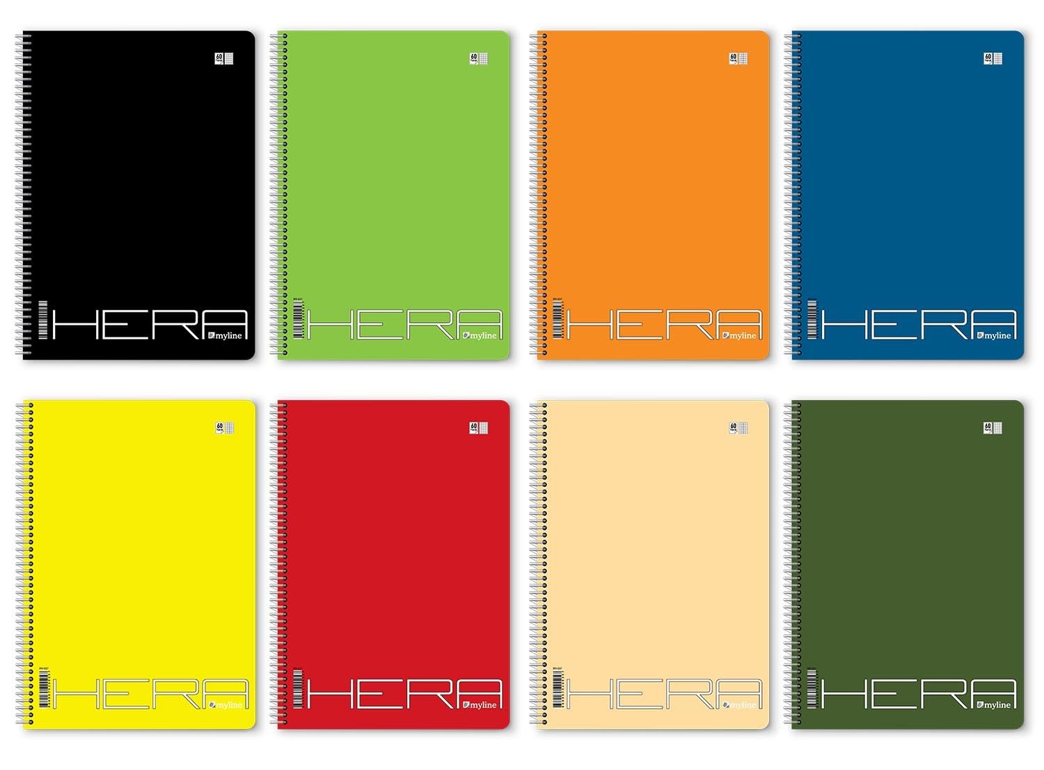 A4 Spiralli Okul Defteri 8’li Set – 4 Çizgili + 4 Kareli – 72 Yaprak (144 Sayfa)