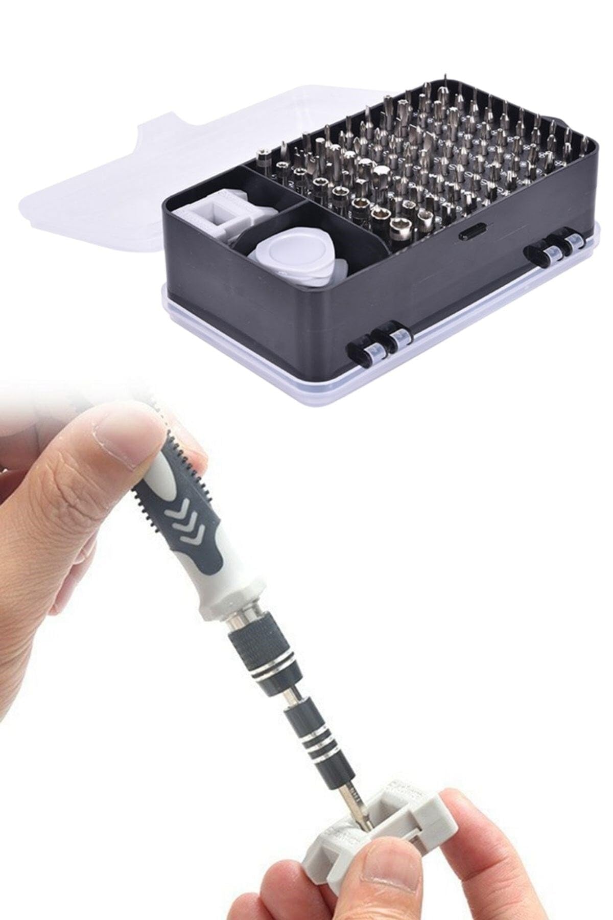BUFFER® 115 in 5 Elektronik Hassas Tornavida Onarım Aletleri Seti Manyetik Sürücü Kitli Bilgisayarı ve Telefon Onarım Seti