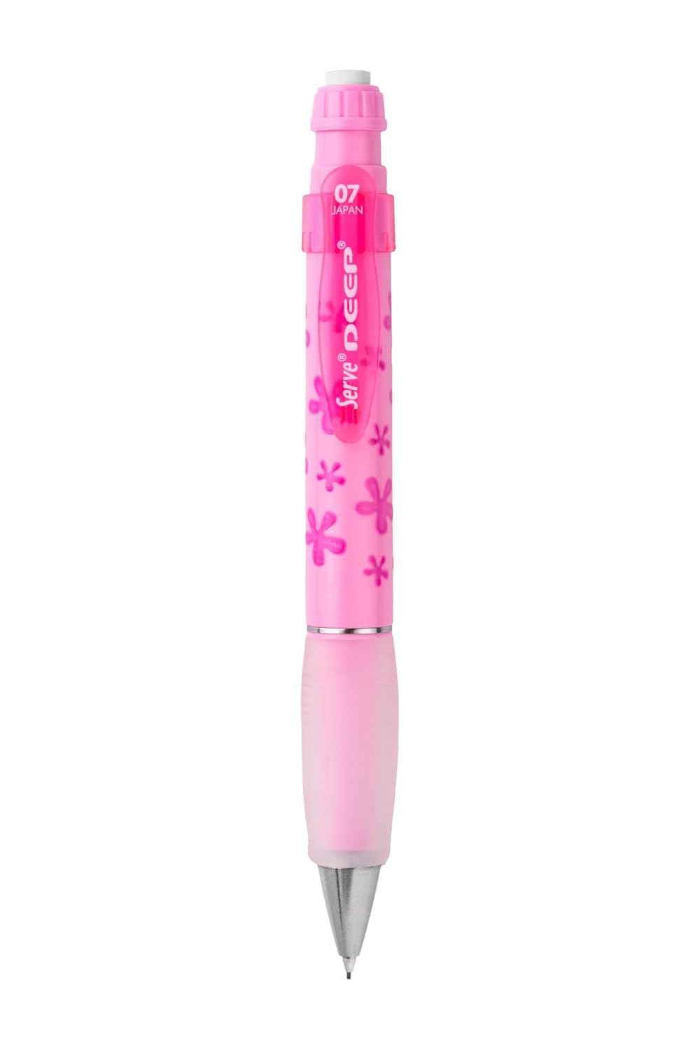 SERVE Deep Mekanik Kurşun KLM 07 MM, Şeker Pembe, Çiçek Deseni
