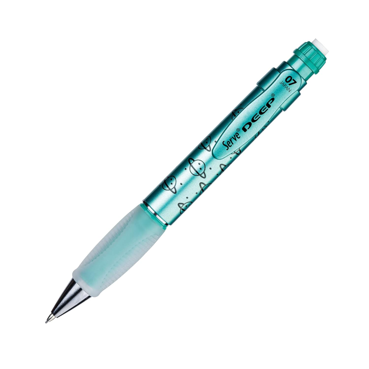 SERVE Deep Mekanik Kurşun Kalem 0.7 mm Metalik Yeşil Gezegen Deseni