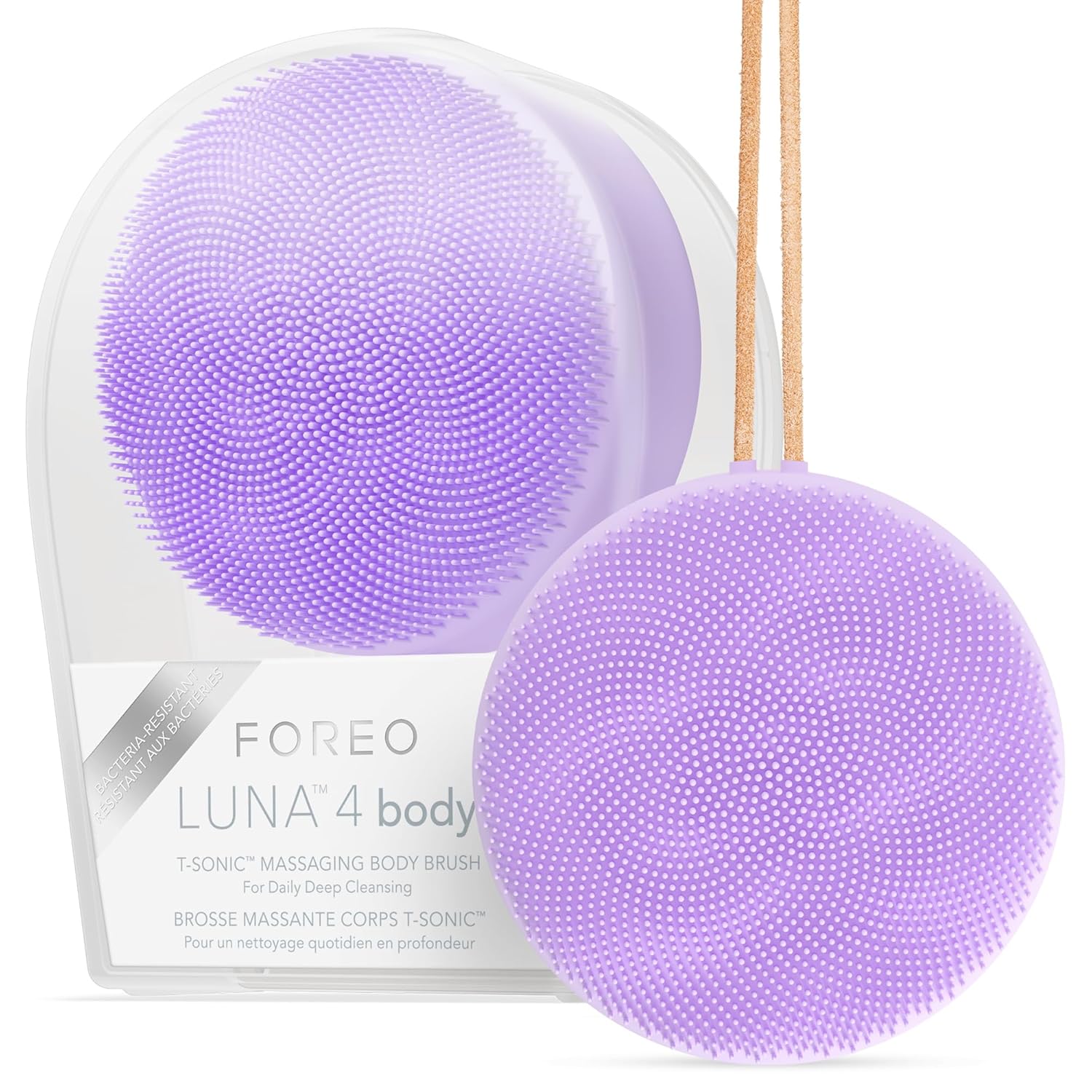 Foreo LUNA 4 vücut - Vücut Fırçası - Tüm Vücut Cilt Bakımı - Peeling Vücut Temizleyici - Losyon Aktivitelerinin Emilimini Artırır - Premium Lenfatik Drenaj Cilt Bakım Aleti - Su Geçirmez -USB Şarj