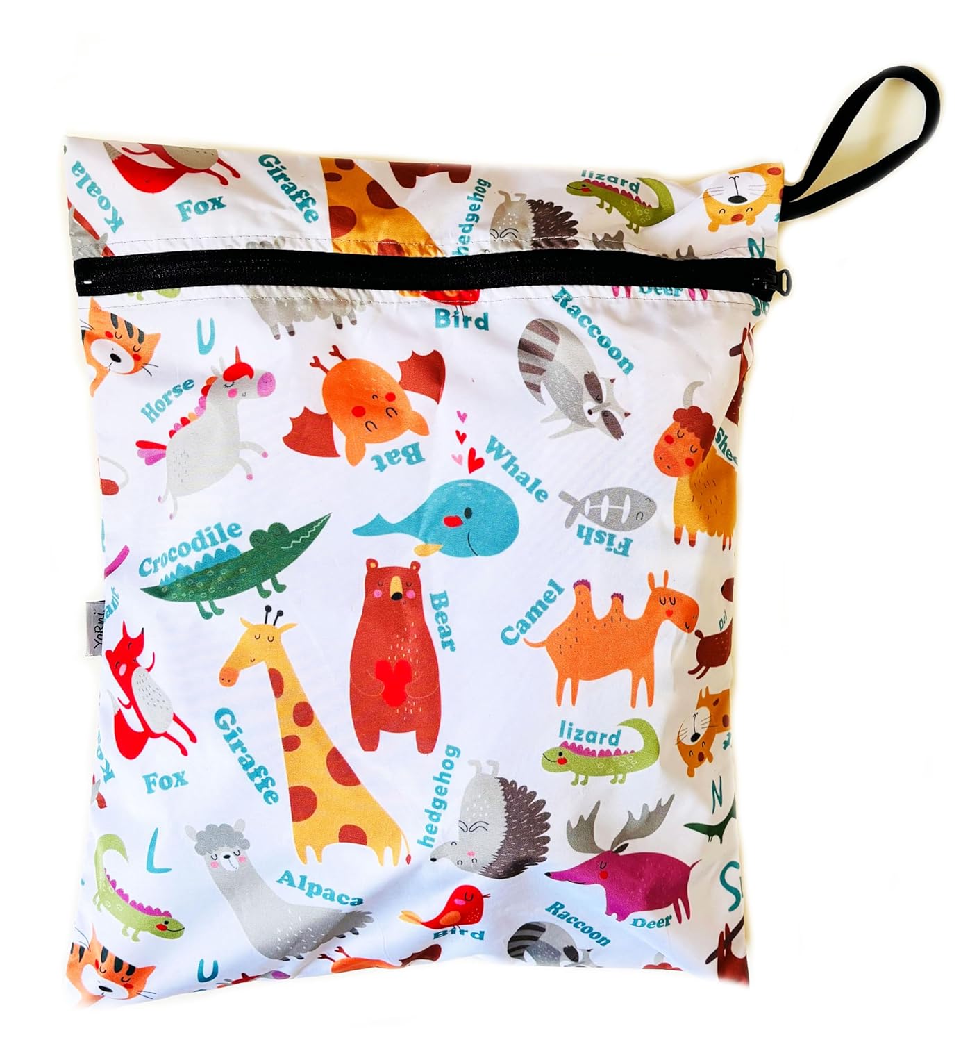 Zoo 30x36cm Su Geçirmez Islak Mayo Kıyafet Taşıma Torbası Çok Amaçlı Çanta Organizer Fermuarlı Polyester