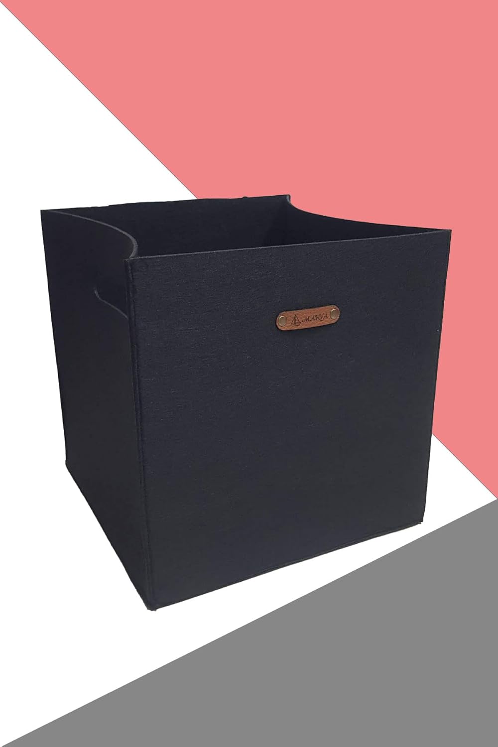 MARVA Dolap İçi Düzenleyici Kutu Siyah Büyük Boy Organizer 32x32x32