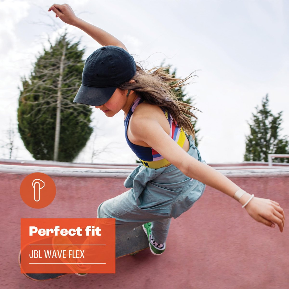 JBL Wave Flex, Kablosuz Kulakiçi Kulaklık, Siyah