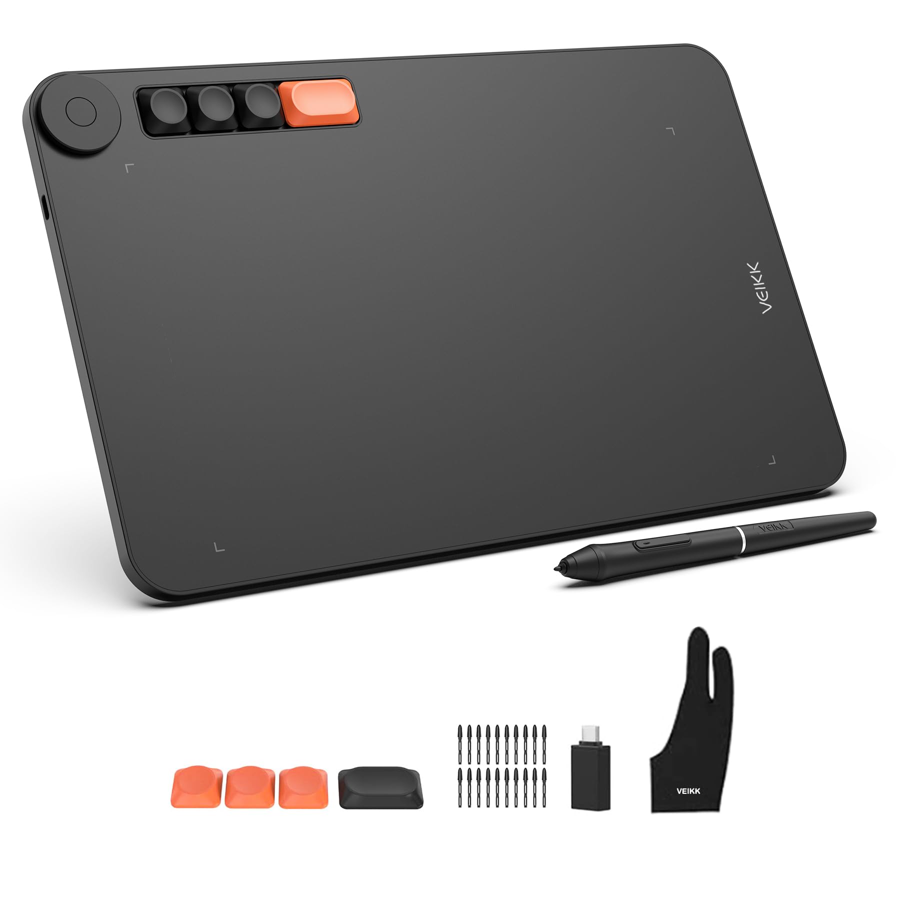 Veikk VO1060 10x6 4 Kısayol Tuşlu Sağ/Sol El Uyumlu Grafik Tablet+Kalem