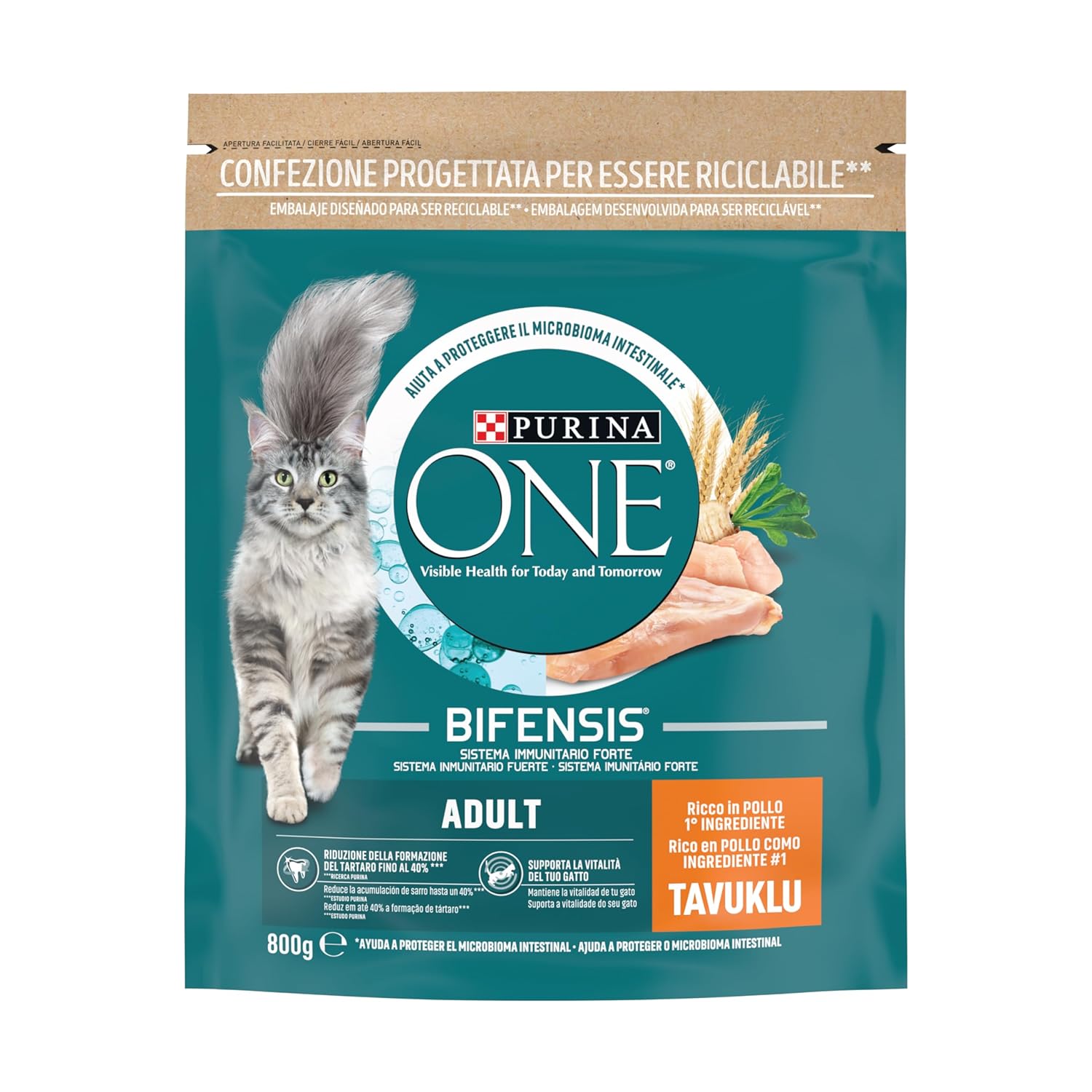 PURINA ONE Tavuklu Yetişkin Kedi Maması 800gr