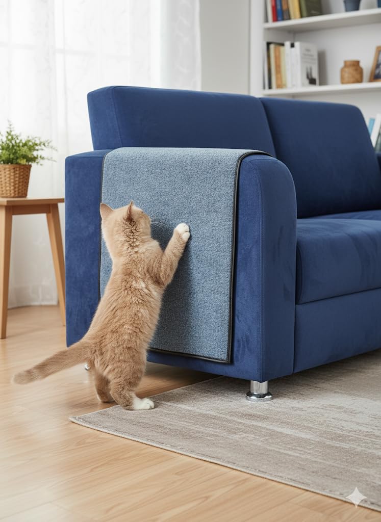 bypet Koltuk Kenarı Koruyucu Kedi Tırmalama Halısı (50 CM X 100 CM) Koltuk Tırmalama Halısı
