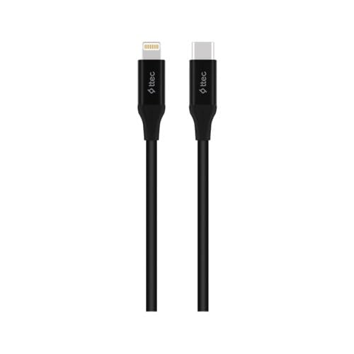 ttec Type-C - Lightning Hızlı Şarj Kablosu 150cm-Siyah
