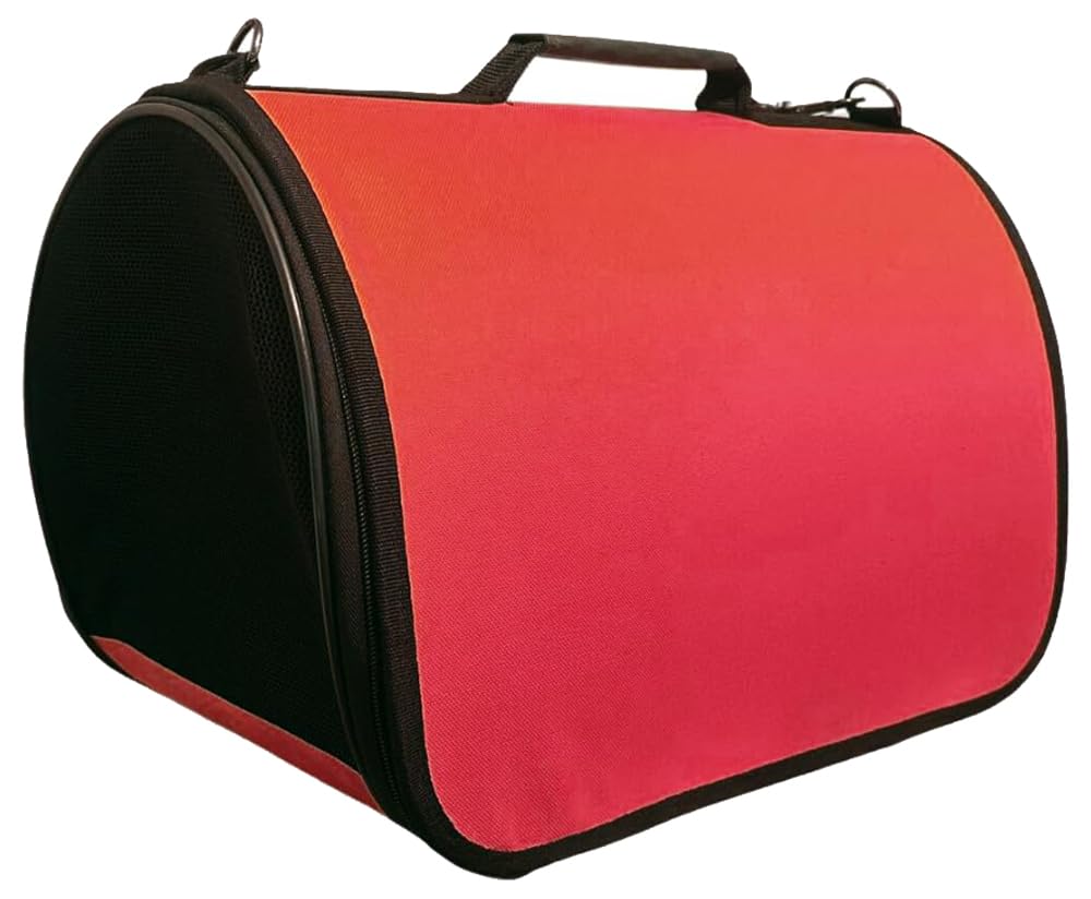 bypet Güvenli Ergonomik Ve Rahat Kırılmaz Kediküçük Irk Köpek Taşıma Çantası kırmızımkvcanta