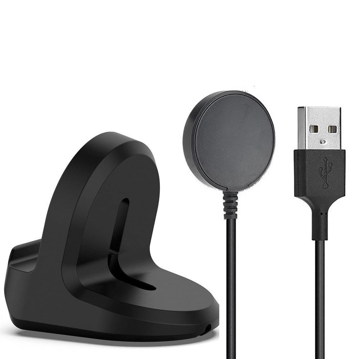 TahTicMer Manyetik Kablosuz USB Şarj Kablosu Ve Şarj Standı 2 in 1 Samsung Galaxy Watch 4 Classic 42mm SM-R880, 44mm SM-R870, 46mm SM-R890 ile Uyumlu ürün