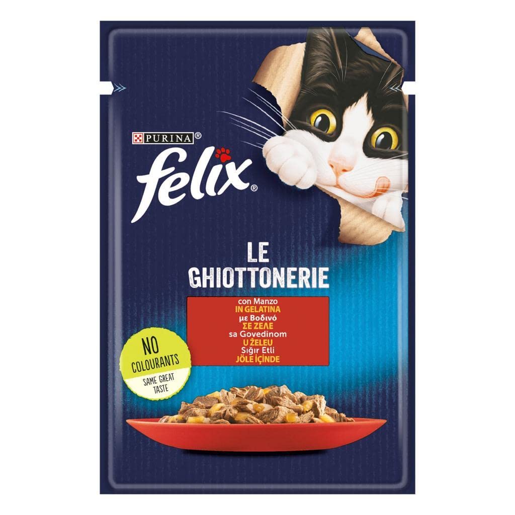 Felix Sığır Etli Kedi Yaş Mama (26 x 85 gr)