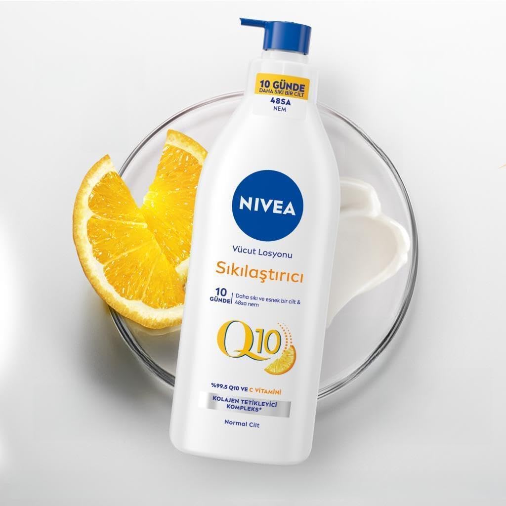 Nivea NIVEA Sıkılaştırıcı Vücut Losyonu Q10 Vitamin C 400ml,48 Saat Nemlendirme,10 Günde Sıkılaş X2adet