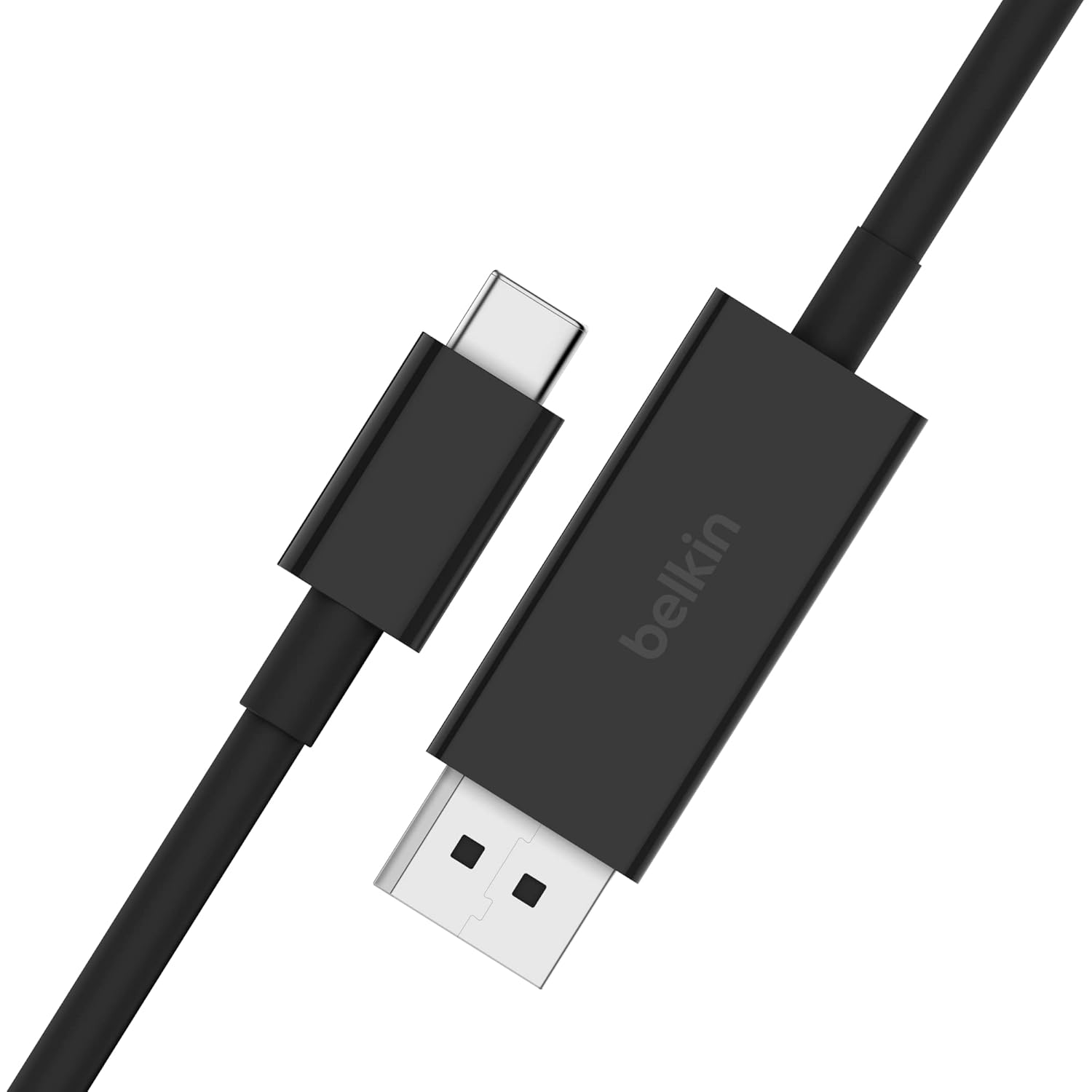 Belkin USB Tip C - DisplayPort 1.4 Kablo 6.6ft/2m, 32.4Gbps, 8K@60Hz veya 4K@144HZ, HBR3, DSC, HDCP 2.2, DP Alt Modu, Geriye Dönük Uyumlu, Windows, MacOS, iPadOS, Android ve Daha Fazlası ile Çalışır