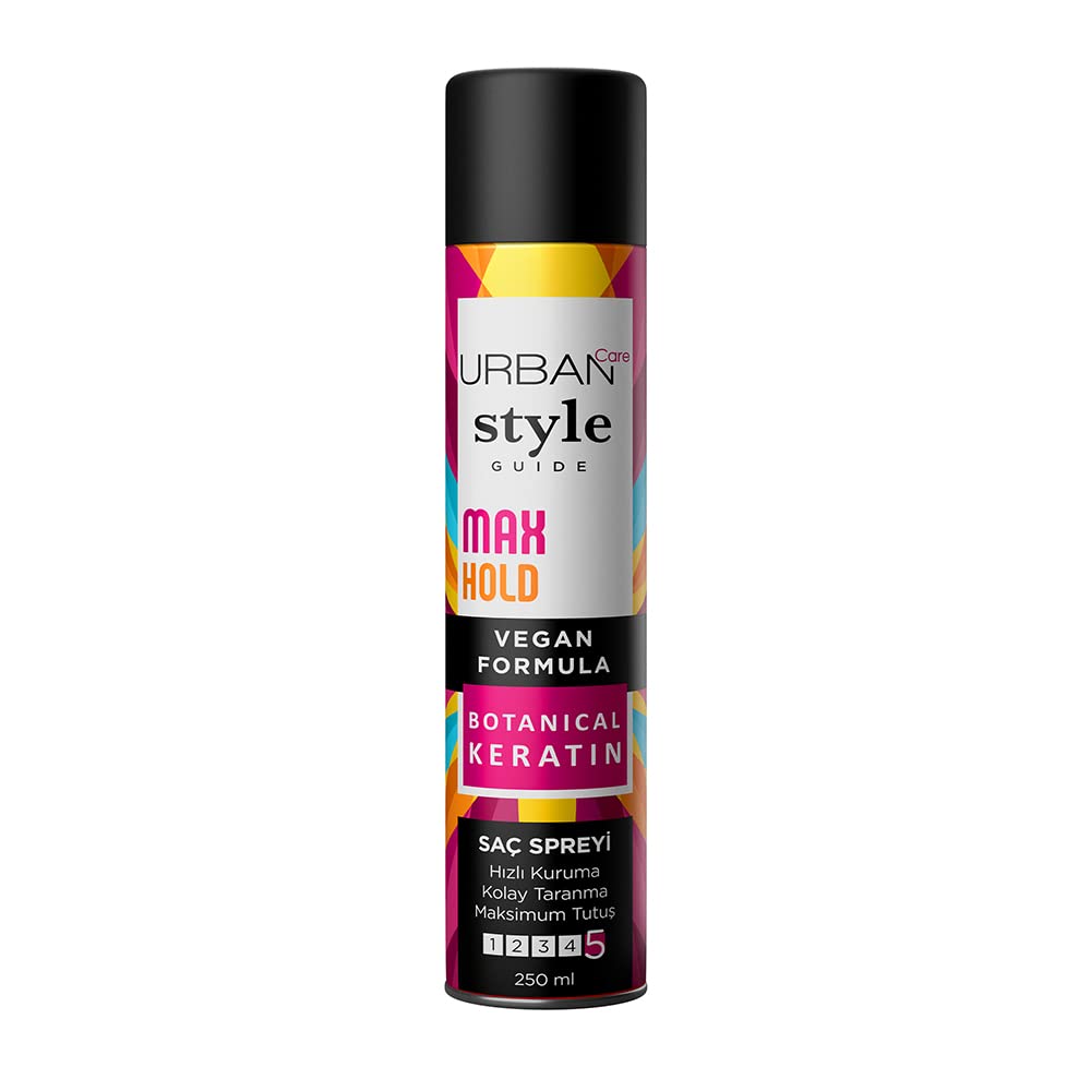 URBAN Care Style Guide Max Hold Sabitleyici Maksimum Tutuşlu Saç Spreyi 250 ml- Vegan