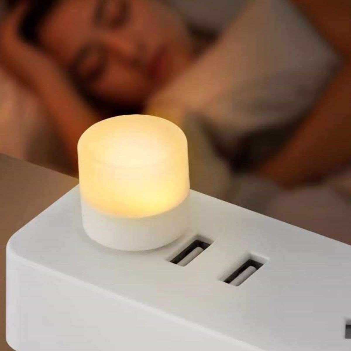 BUFFER® Mini Boy Usb Aydınlatma Led Göz Korumalı Okuma Işığı Mini Led Kolay Kullanılabilir Usb Gece Lambası