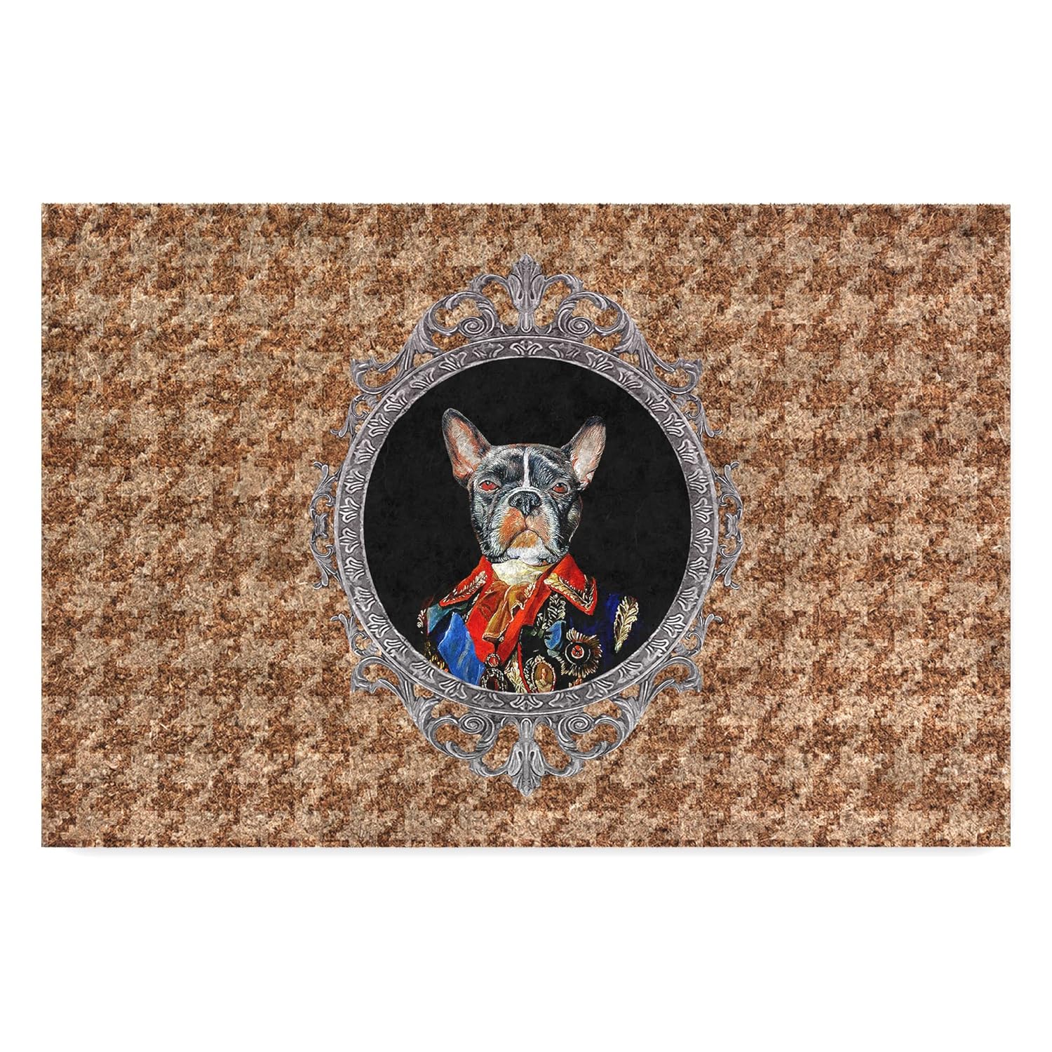 Monnhein Tasarımlı Dekoratif Kapı önü Paspas, Dış Mekan/Ev İçi/Banyo/Mutfak/Yatak Odası/Giriş Paspasları (Mr Buldog, 40x60)