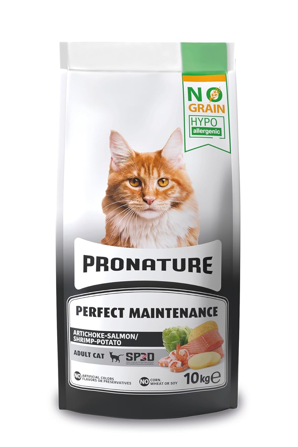 Pronature Hypo-Allergenic Tahılsız Yetişkin Kedi Maması Somon, Karides ve Enginarlı 10 Kg