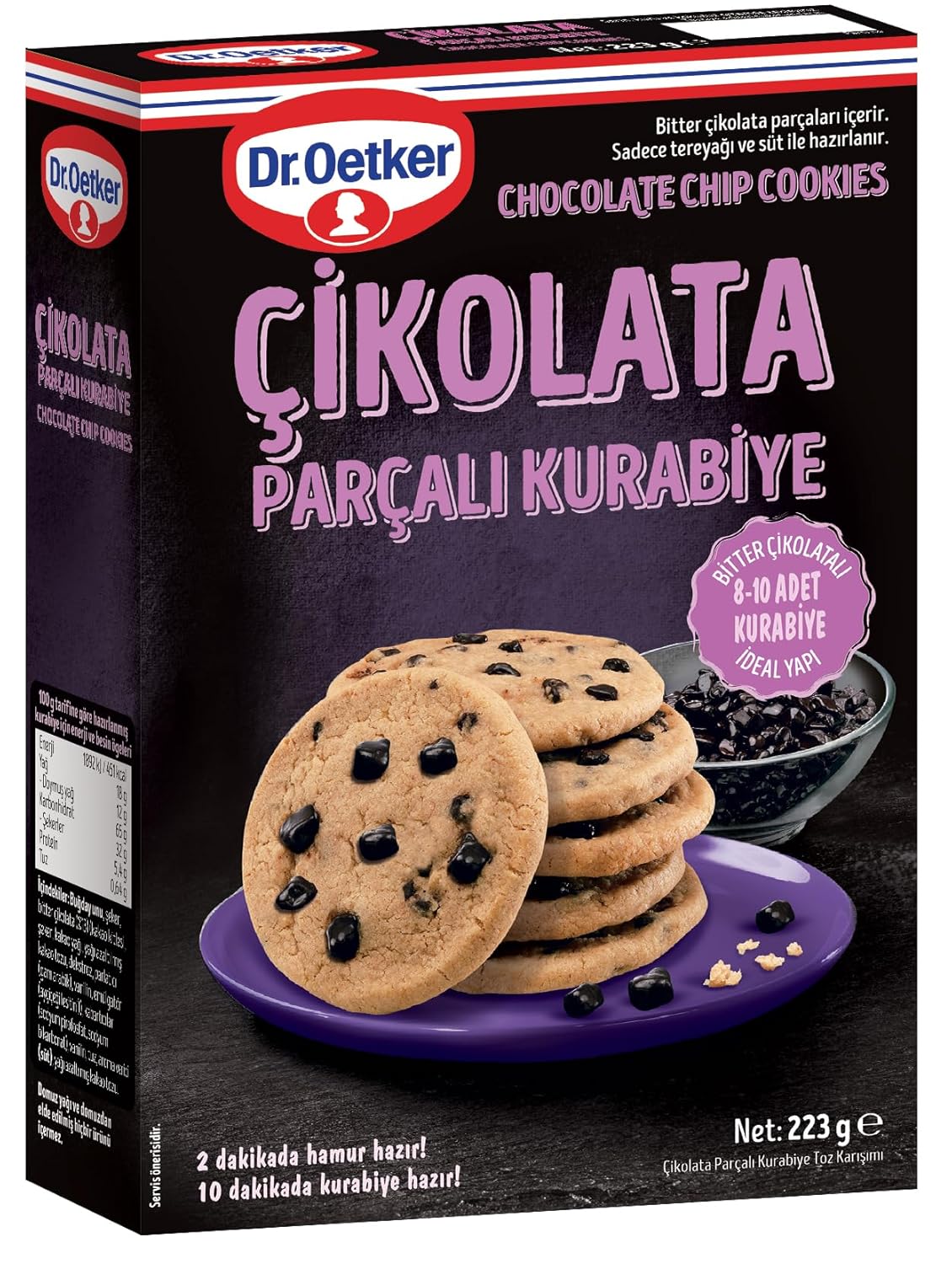 Dr. Oetker Çikolata Parçalı Kurabiye