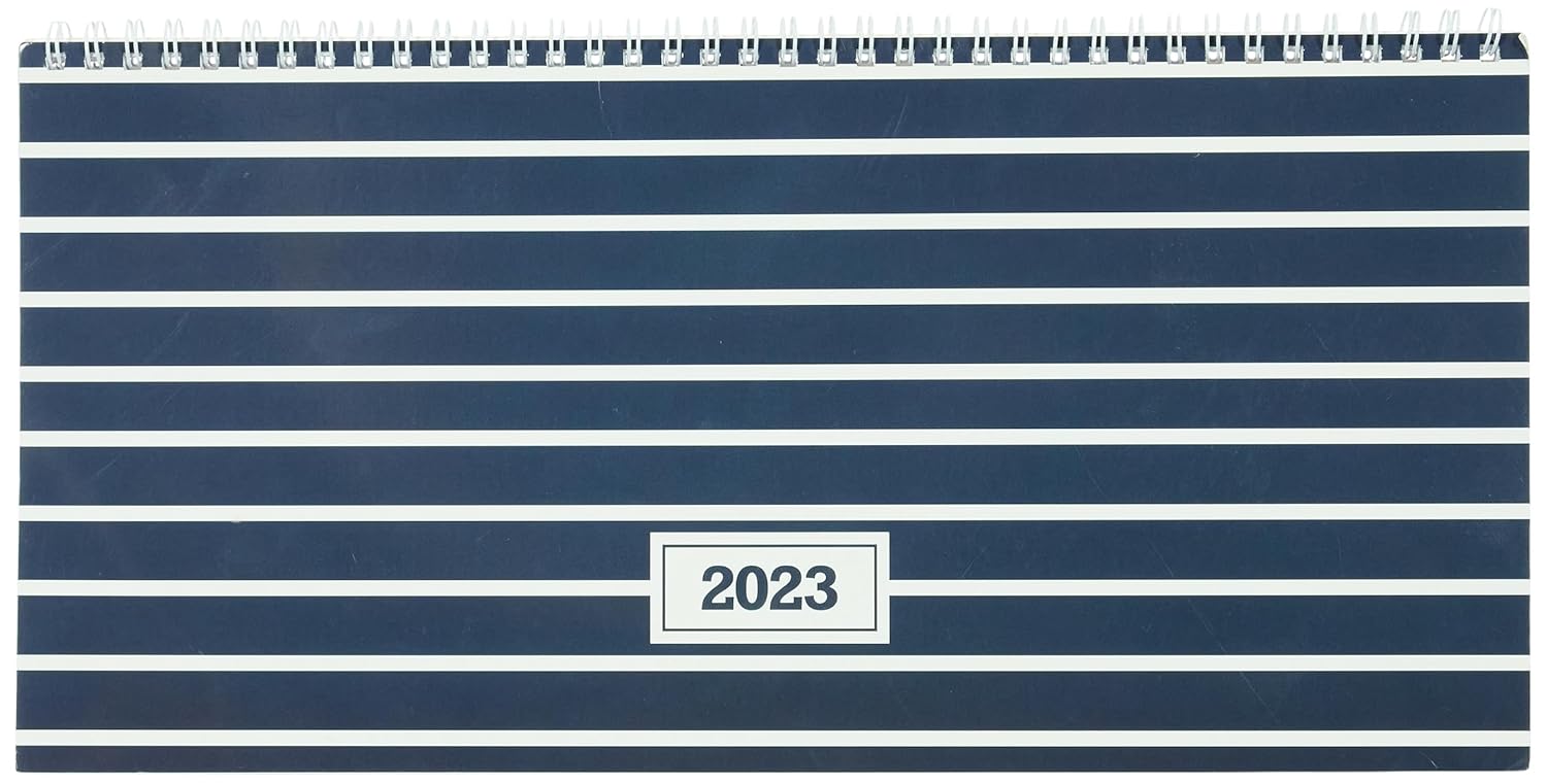 Keskin Color 2023 AJ-66 Haftalık Masa Ajandası, Çizgi, 16x33,5 cm