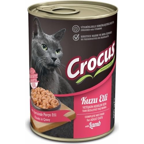 CROCUS Yet. Kedi Kuzu Etli Yaş Mama 400G, 855-090