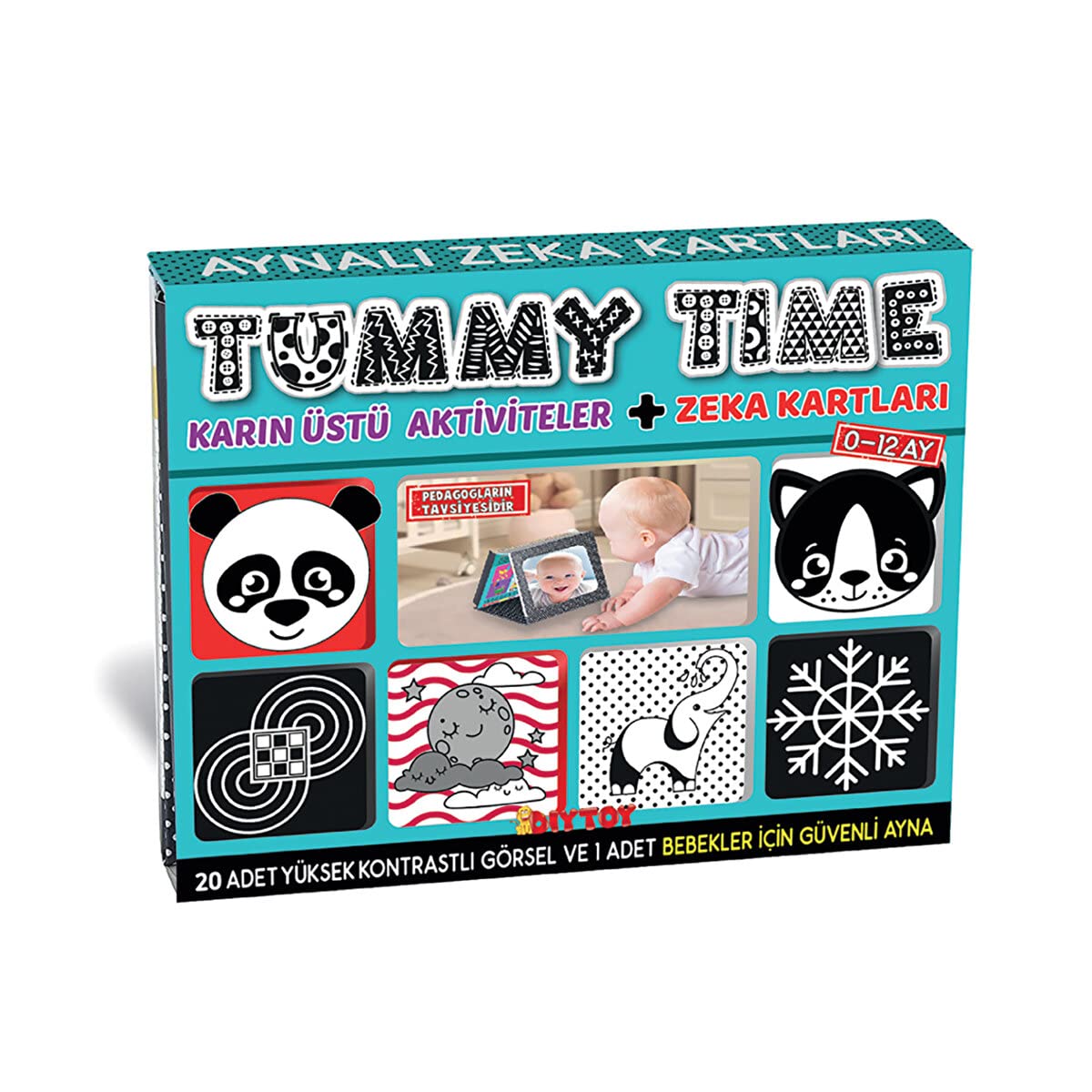 DIYTOY Tummy Time Aynalı Zeka Kartları