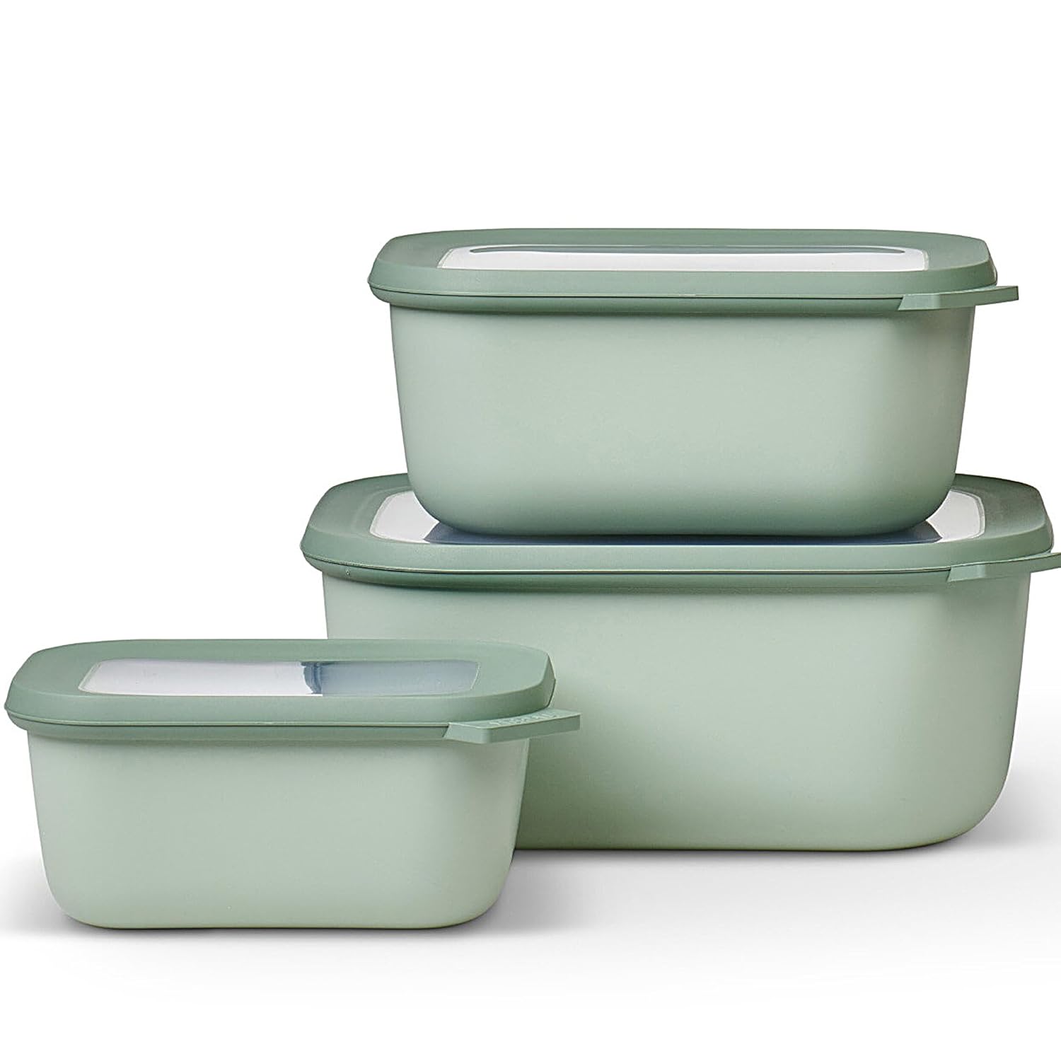 Mepal Çok kaseli Cirqula dikdörtgen 3 parçalı set (750+1500+3000)- Nordic sage
