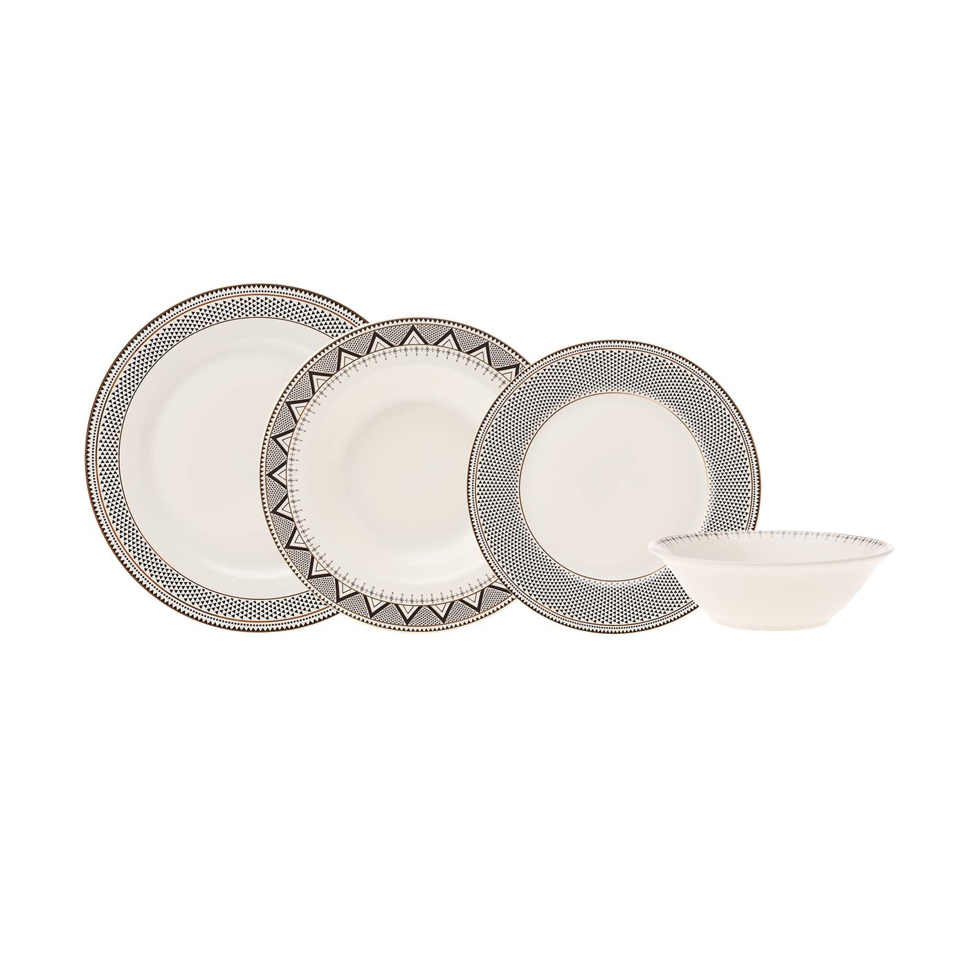 Karaca Globe 24 Parça 6 Kişilik Porselen Yemek Takımı