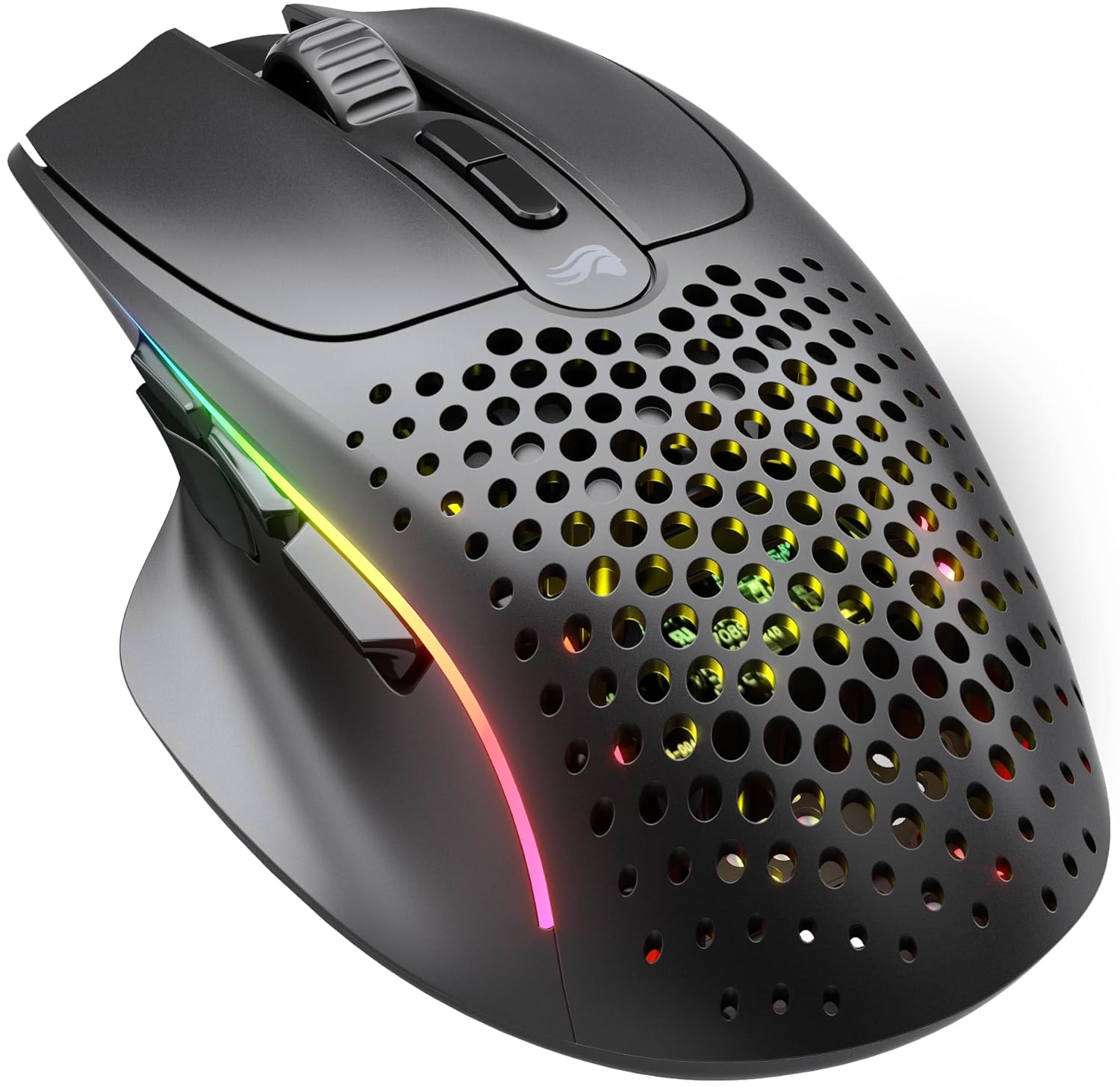 Glorious Model I 2 RGB Kablosuz BAMF sensörlü 26000 DPI 75 gram Gaming Mouse Mat Siyah