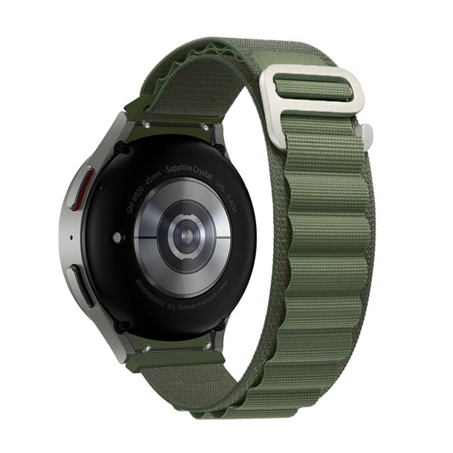 Microsonic Samsung Galaxy Watch 5 Pro 45mm için Kordon Alpine Loop Yeşil [Galaxy Watch 5 Pro 45mm ile Uyumlu Kordon - Yeşil]