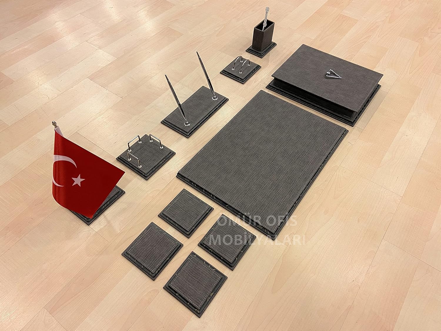 ÖMÜR OFİS ROMA SÜMEN TAKIMI/ANTRASİT / 10 PARÇA