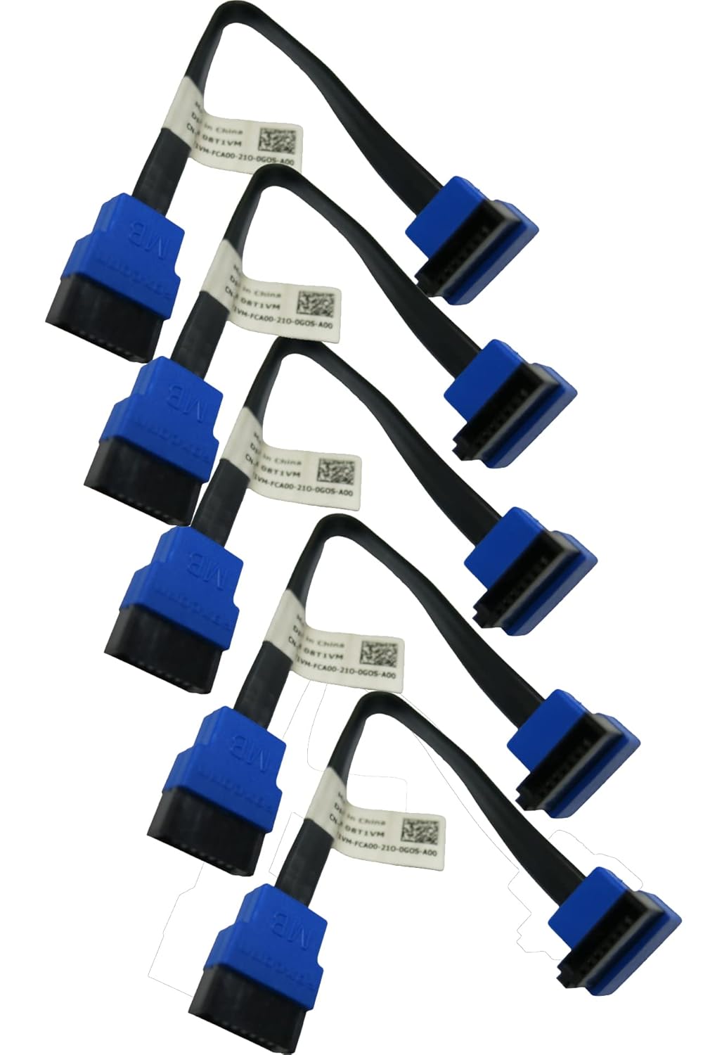 NACO 5 adet, SATA III Kablo 15 cm, 6 Gbps, 1 Düz ve 1 90° Açılı, Orjinal