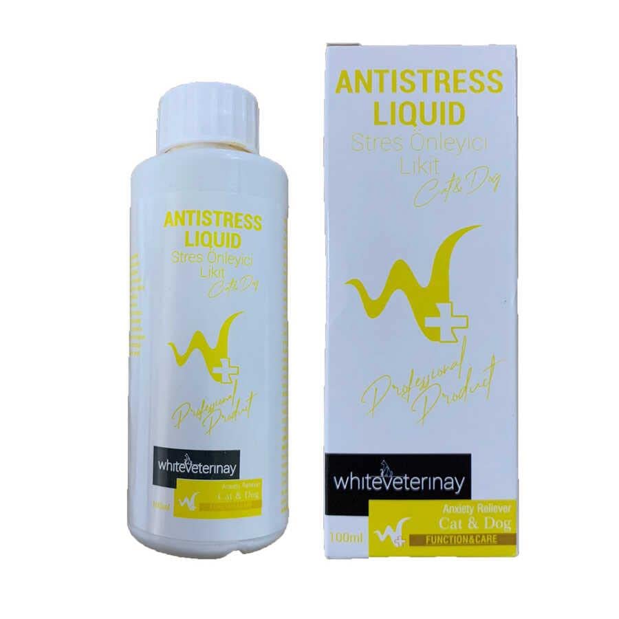 w+ whiteveterinay Antistress Liquid Cat&Dog 100 ML (Kedi ve Köpekler için Stres Önleyici)
