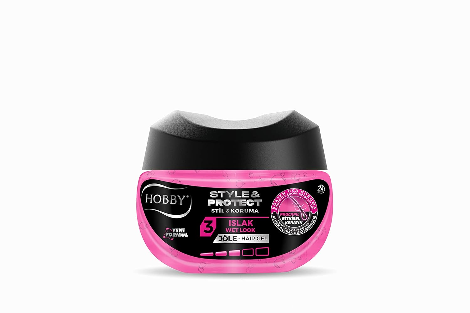 Hobby Style&Protect Islak Görünüm Saç Jölesi, 250ml